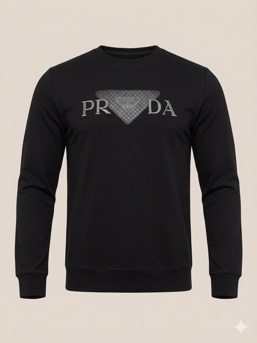 Logo Crewneck Sweatshirt (PRADA Style)