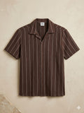 Textured Vertical Stripe Resort Shirt