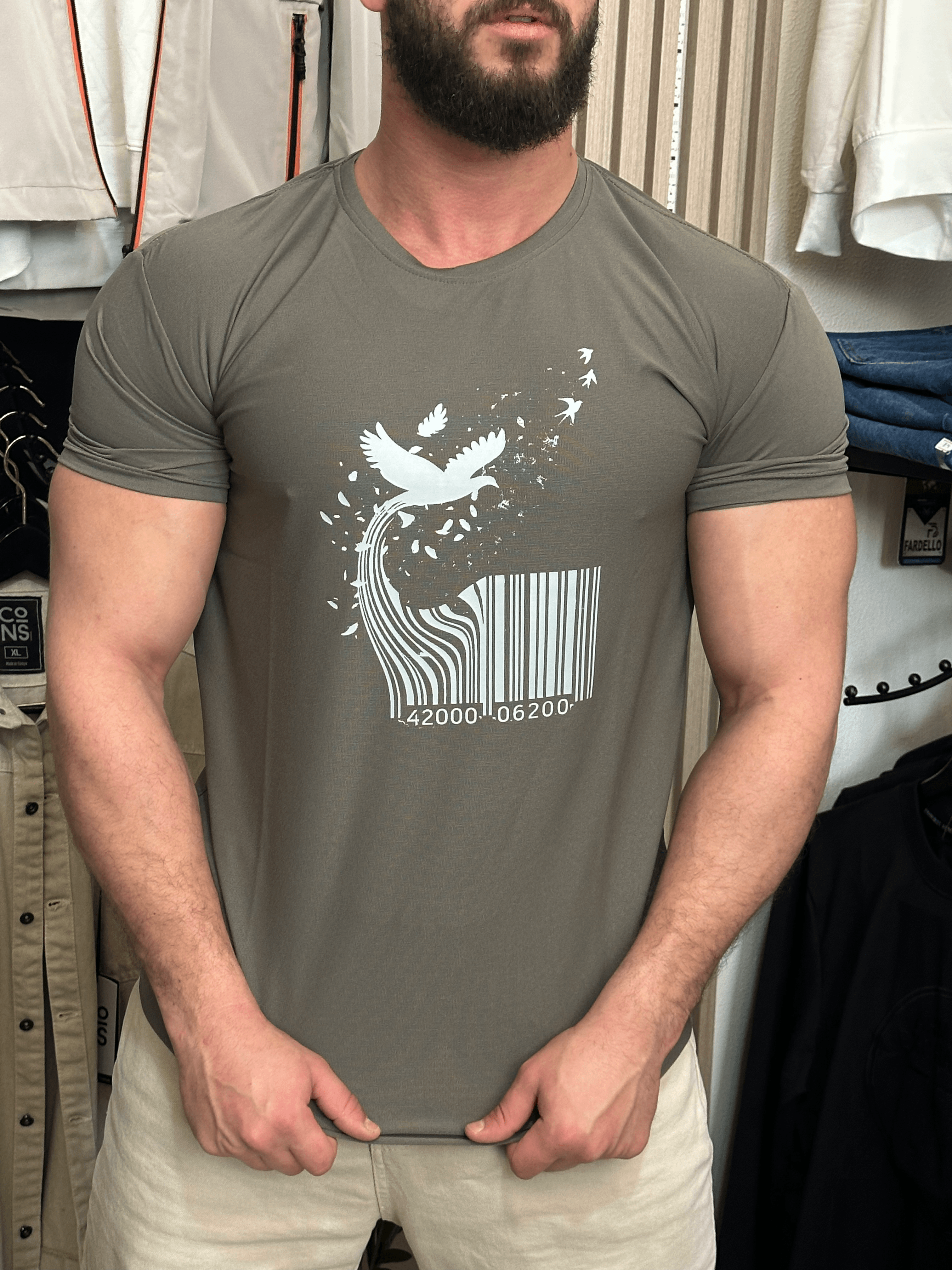 Freedom Barcode Graphic T-Shirt
