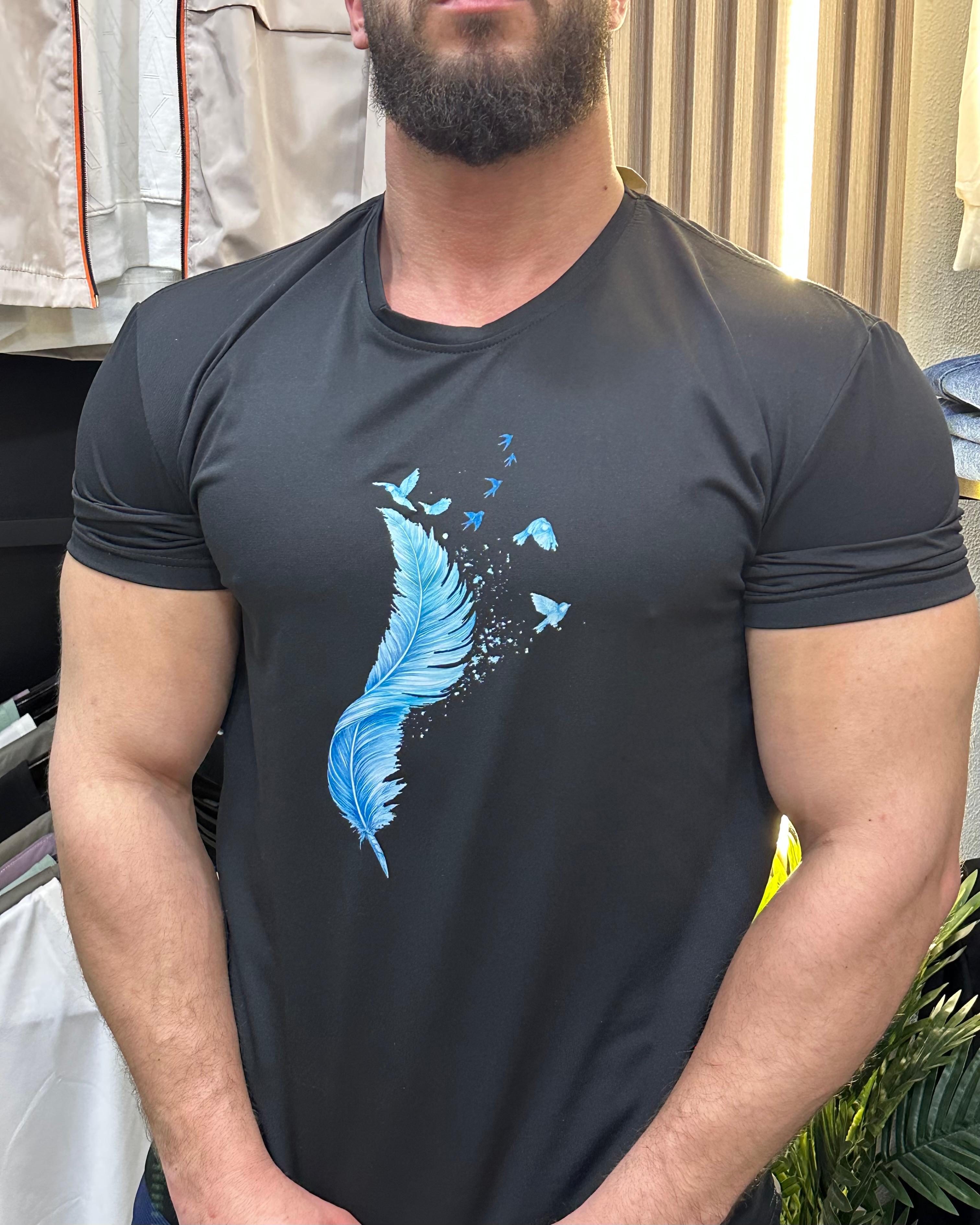 Feather Motion Graphic T-Shirt