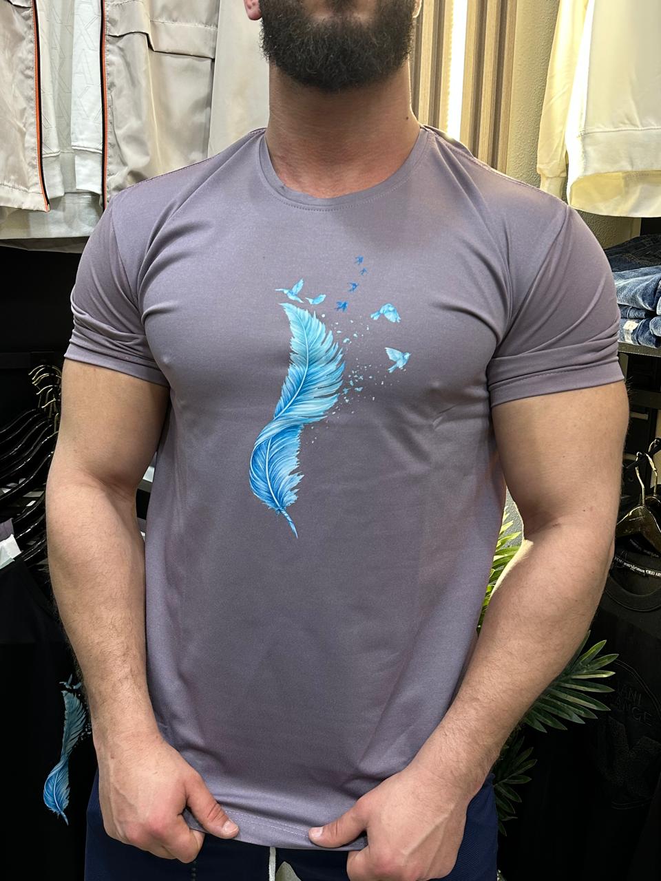 Feather Motion Graphic T-Shirt