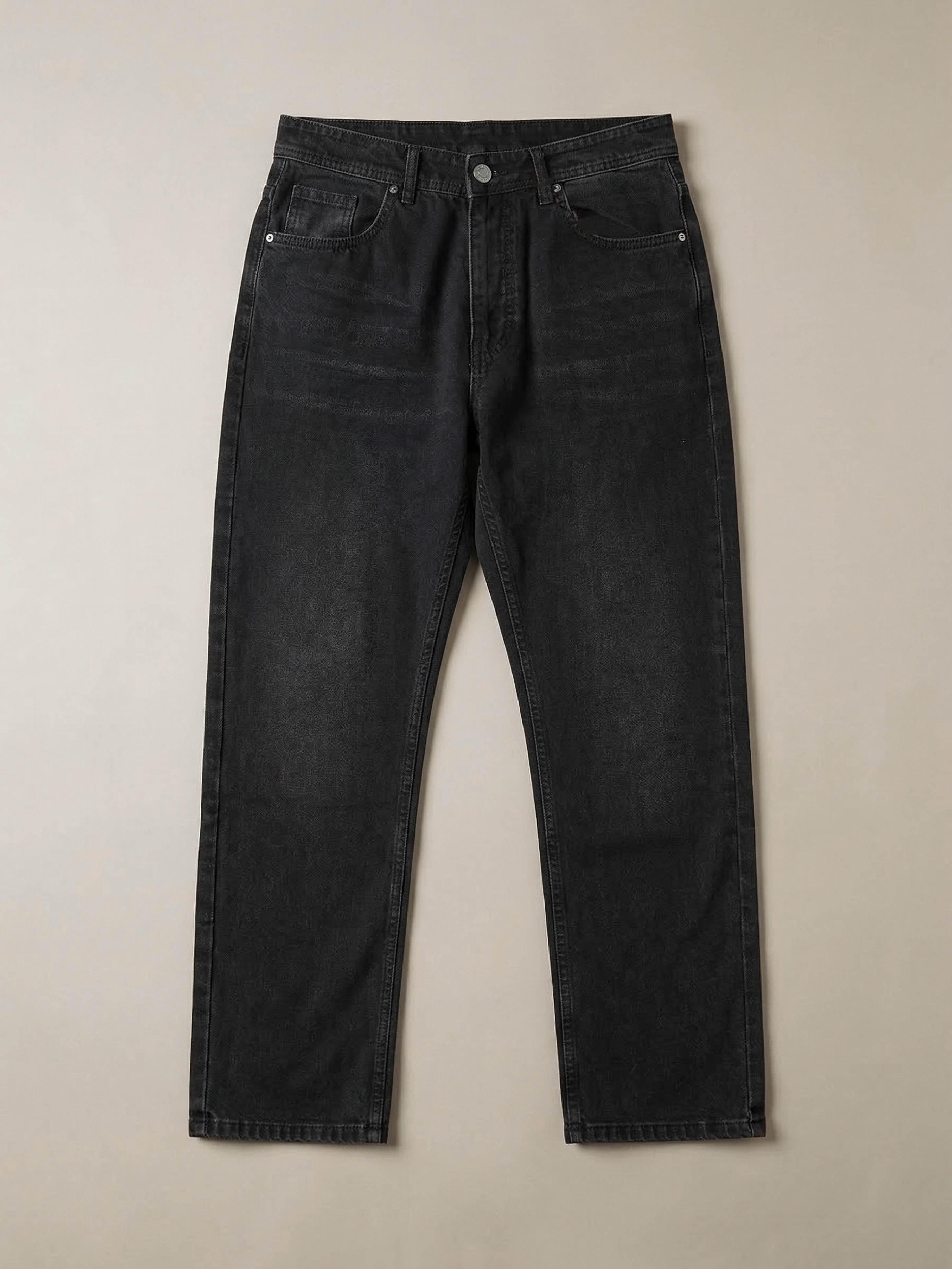 Straight Fit Jeans - Black