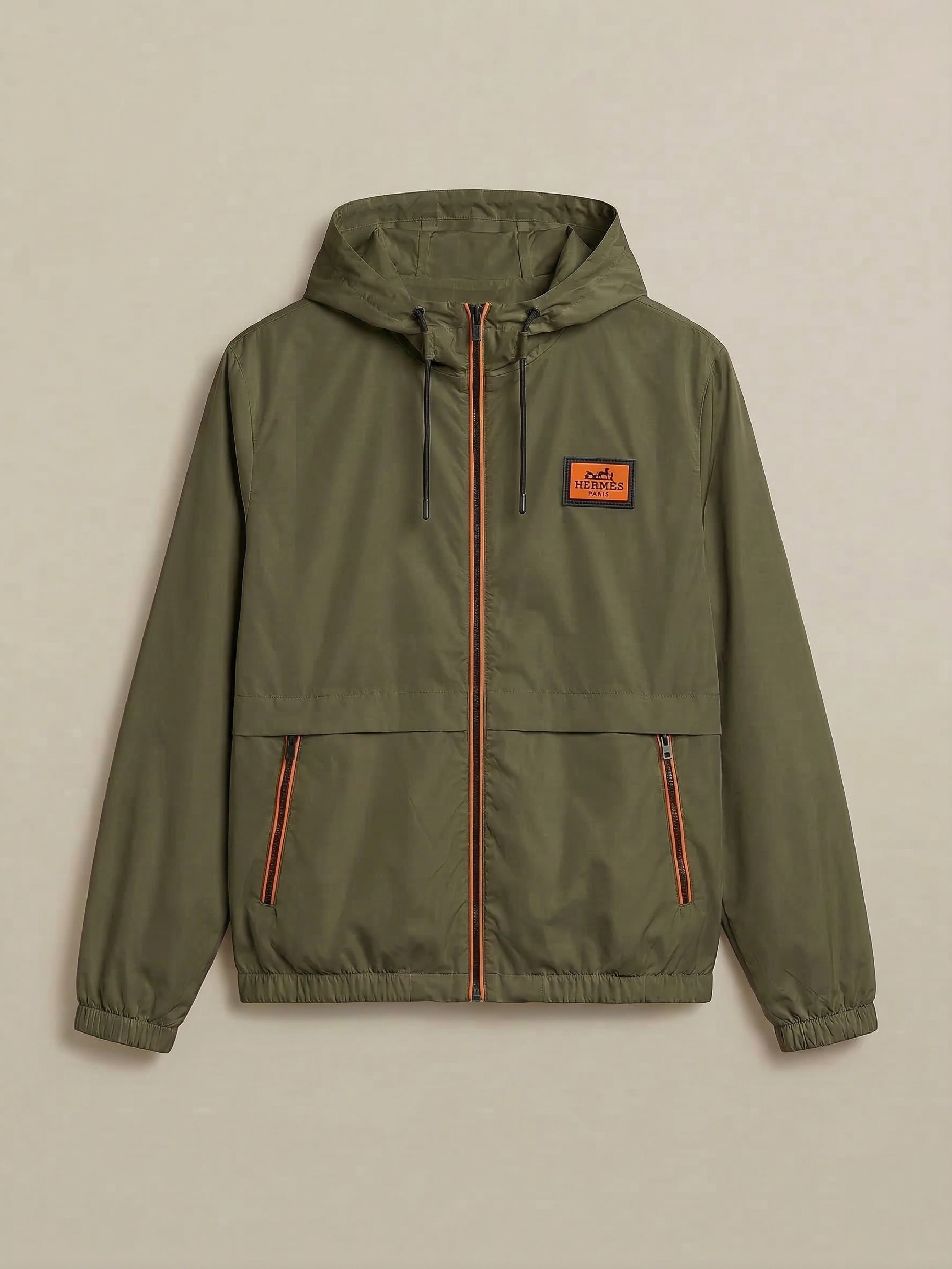 Lightweight Hooded Jacket (HERMES Style)