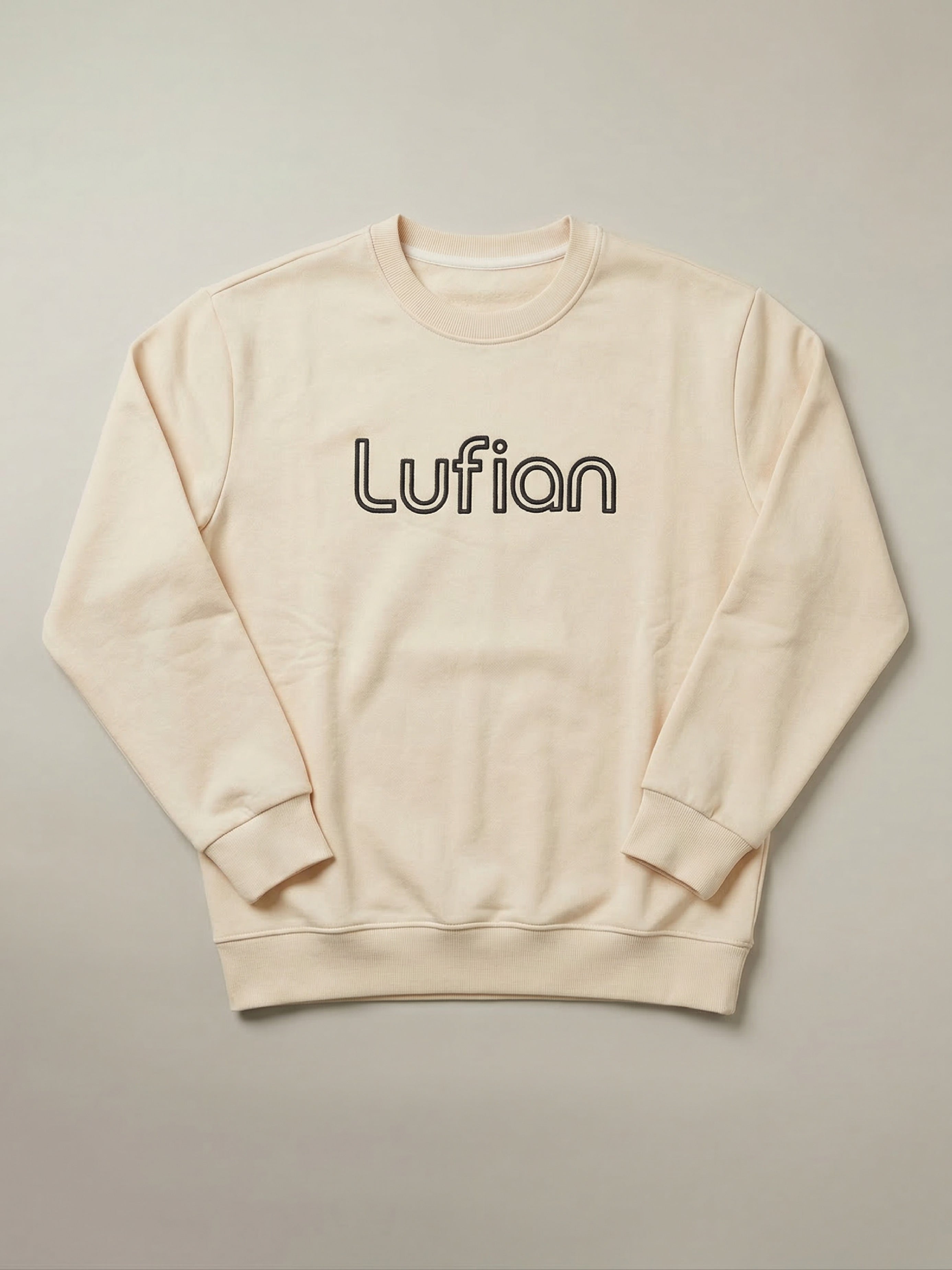 Crewneck Sweatshirt (Lufian Style) - Beige