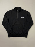 Half-Zip Sweatshirt (BOSS Style) - Black